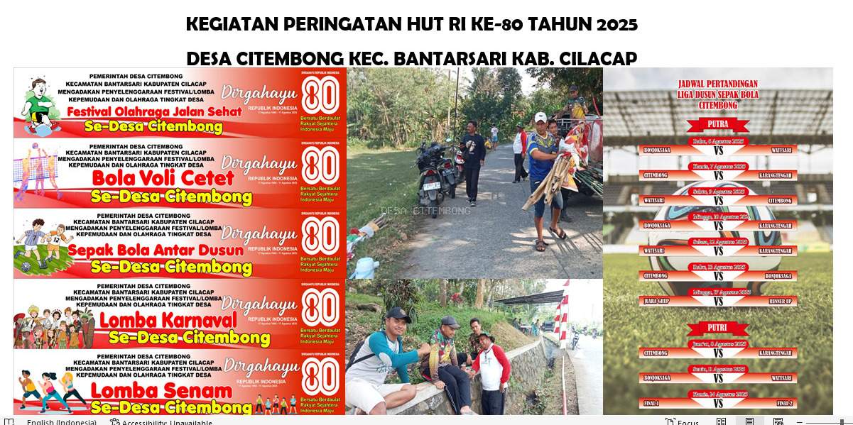 MENJELANG PERINGATAN HUT RI KE-80 TAHUN 2025